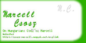 marcell csosz business card
